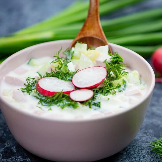 Рецепти:   Смачна домашня ароматна окрошка «Делікатесна»