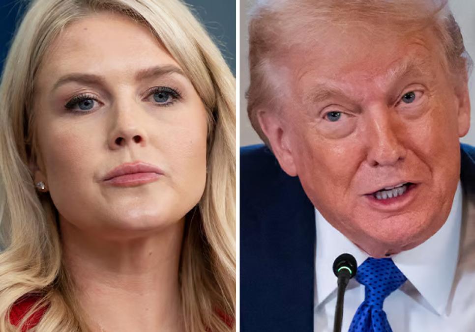 Керолайн Лівітт опинилася під прицілом різких жартів Дональда Трампа