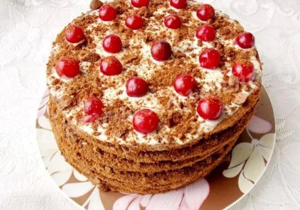 Рецепти:  Смачний ароматний шоколадний медівник