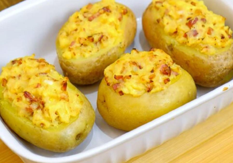Рецепти:   Смачна ароматна картопля, фарширована грибами
