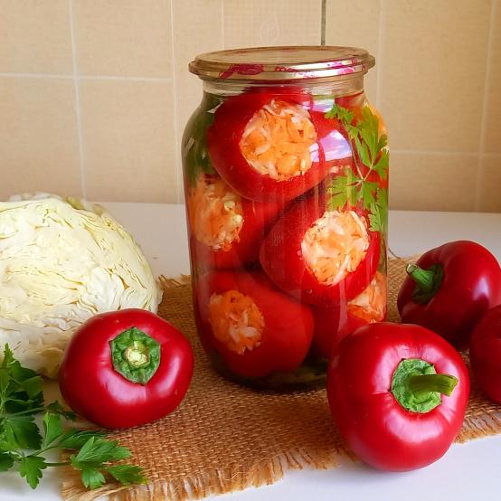 Рецепти:  Смачний болгарський перець, фарширований капустою