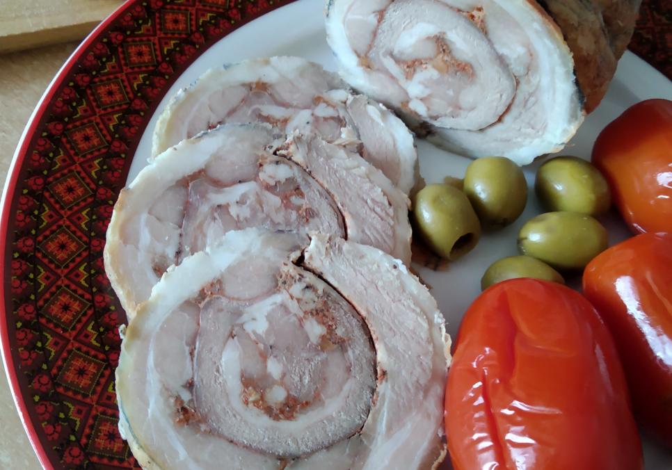 Рецепти:  Смачна домашня ароматна запечена підчеревина