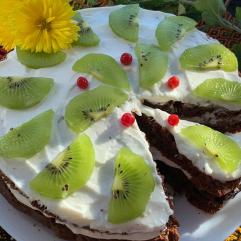 Рецепти:  Смачний домашній шоколадно-горіховий тортик