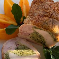 Рецепти:   Смачна апетитна курка зі шпинатом