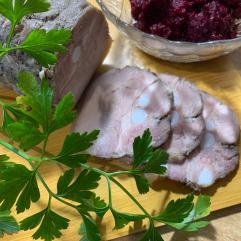 Рецепти:   Смачна ароматна запечена грудинка