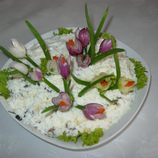 Смачний весняний  салат «Крокуси»