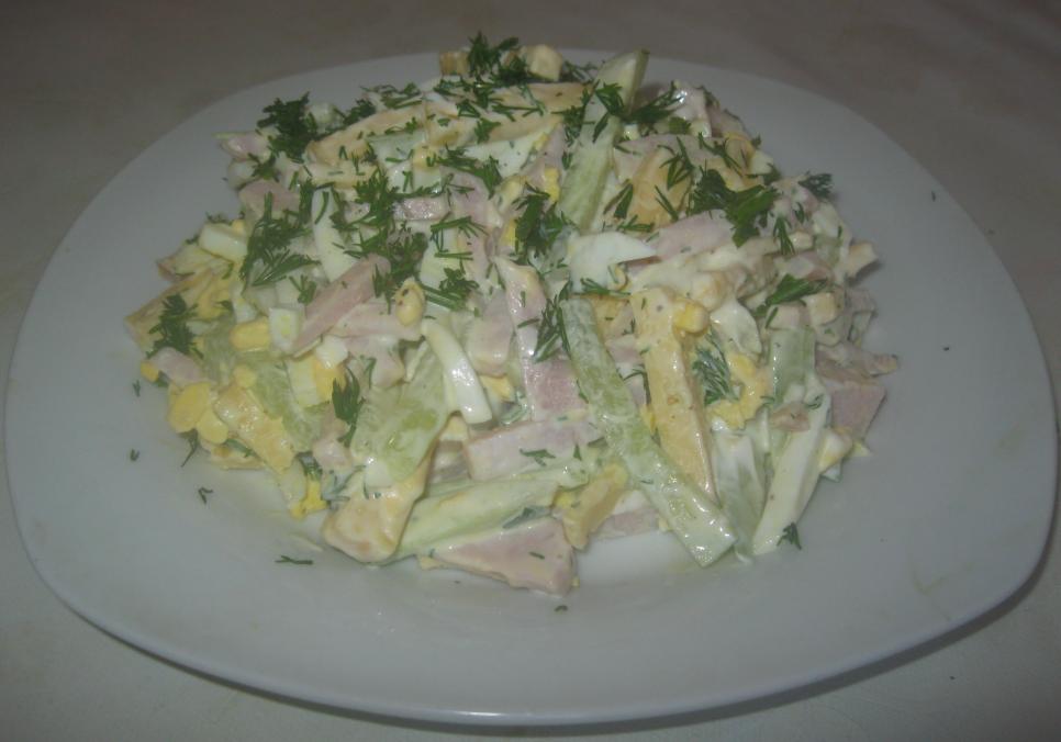 Рецепти:   Смачний домашній ситний салат  «Панський»