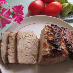 Рецепти:   Смачна ароматна свинина, запечена у фользі з діжонською гірчицею