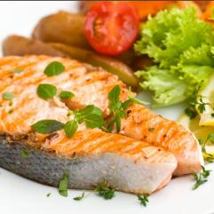 Рецепти:  Смачний ароматний лосось, запечений у гірчичному соусі з медом