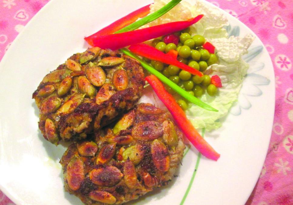 Рецепти:   Смачні апетитні  поживні гречаники в гарбузовому насінні