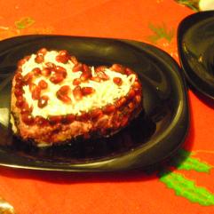 Рецепти:  Смачний ситний домашній салат «Валентинка»