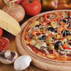 Рецепти:  Смачна домашня ароматна грибна піца