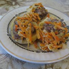 Рецепти:   Смачна ароматна фарширована картопля