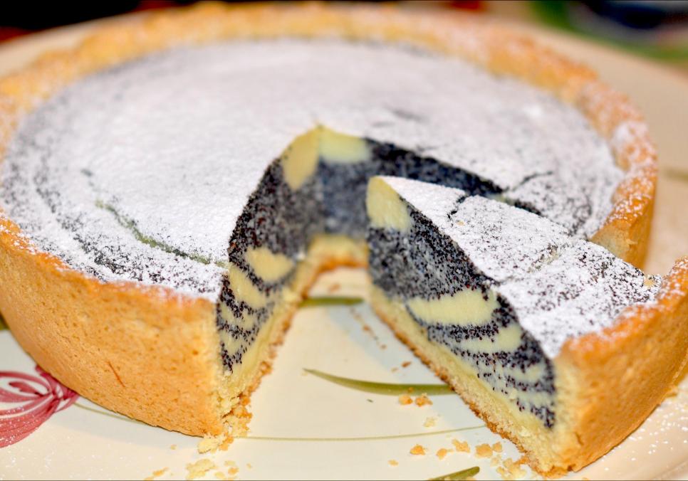 Рецепти:   Смачний ніжний сирно-маковий пиріг