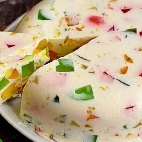Смаколики:  Десерт  «Бите скло» з персиками