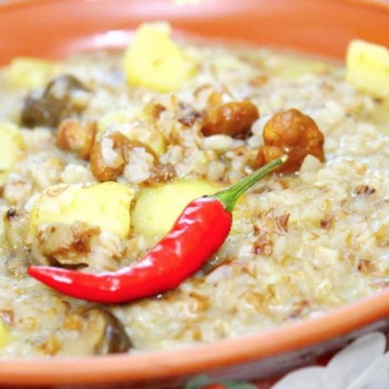 Рецепти:   Смачний ситний домашній куліш із салом “Козацький”