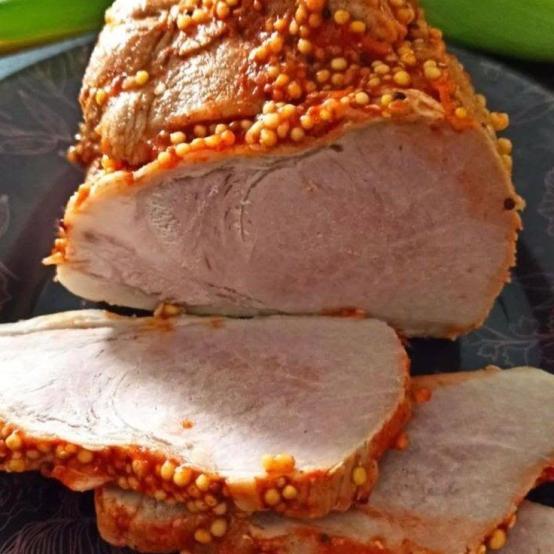 Рецепти:   Смачна домашня апетитна шинка «Гірчична»