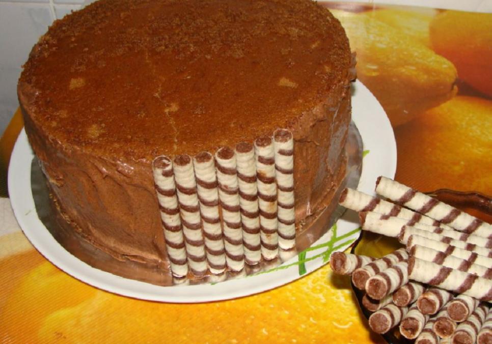 Рецепти:  Смачний домашній тортик  “Смерекова хата”