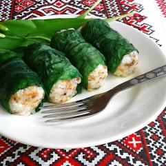 Рецепти:   Смачні домашні апетитні голубці в листі черемші