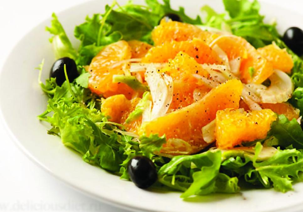 Рецепти:   Смачний домашній салат з апельсинами “Арабський”