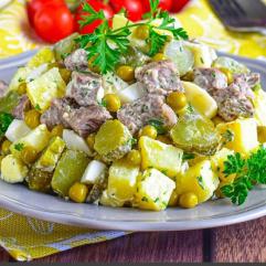 Рецепти: Салат із яловичини “Старопразький”