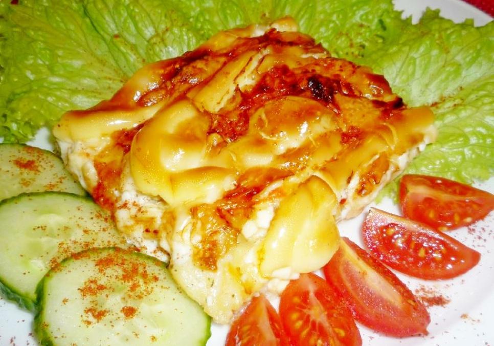 Рецепти:  Смачна апетитна рибка з грибами
