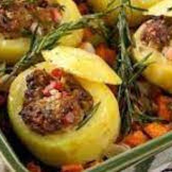 Рецепти: Смачна ароматна картопля, фаширована м"ясом Рецепти: Смачна ароматна картопля, фаширована м"ясом