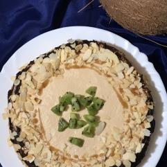 Рецепти:   Смачний домашній торт  «Карамельно-мигдальний»