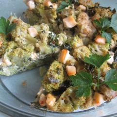 Рецепти:  Смачне поживне броколі в яєчно-вершковій заливці