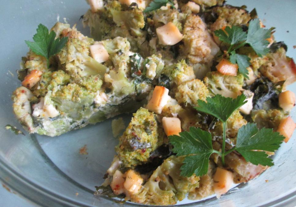 Рецепти:  Смачне поживне броколі в яєчно-вершковій заливці