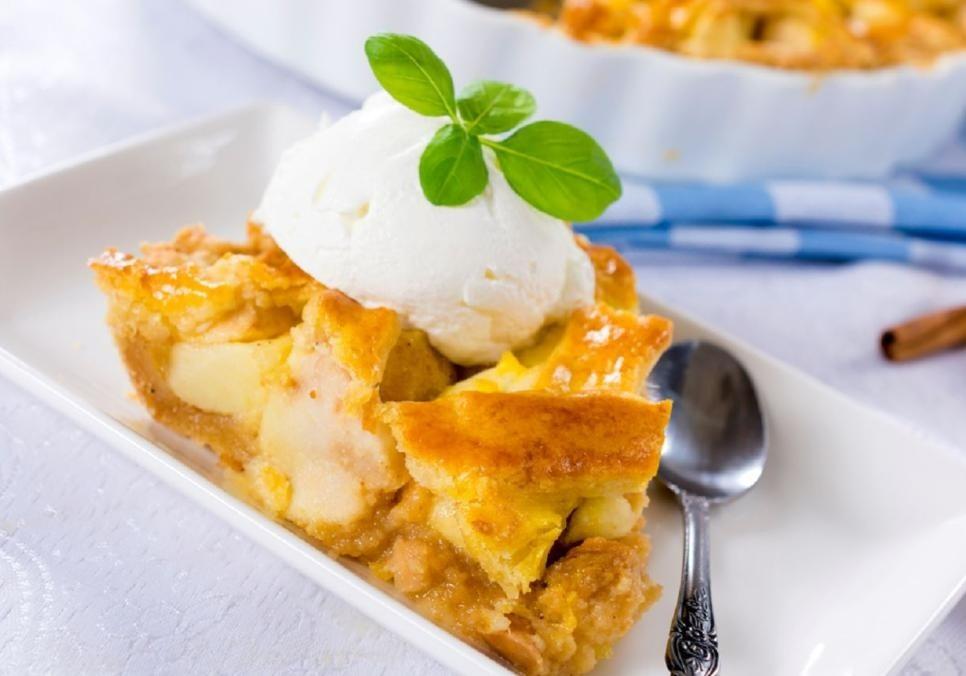 Рецепти:  Смачна ароматна домашня шарлотка з морозивом