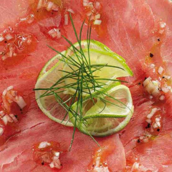 Рецепти:  Смачне апетитне карпаччо з тунця