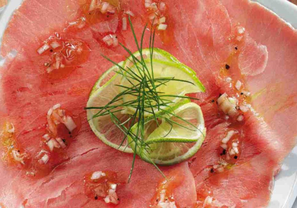 Рецепти:  Смачне апетитне карпаччо з тунця