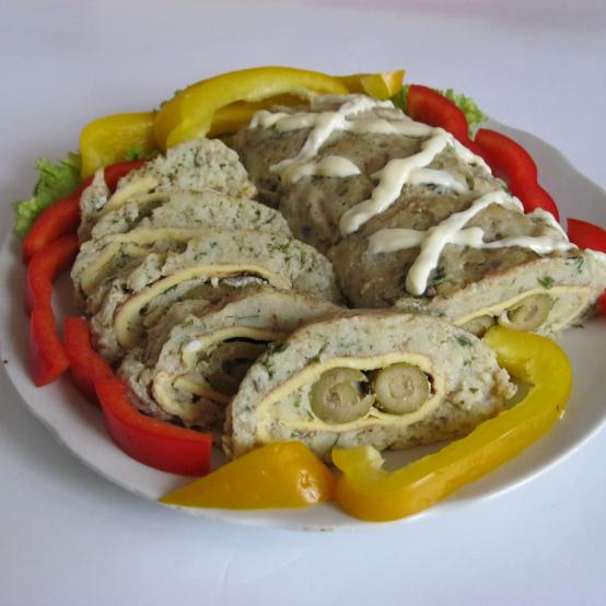 Рецепти:  Смачний домашній рулет із філе морської риби