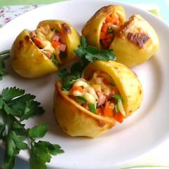 Рецепти:   Смачні ситні апетитні картопляні «скриньки»