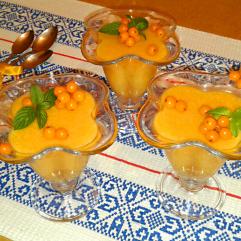 Рецепти:   Смачний домашній десерт «Обліпиховий золотий мус»