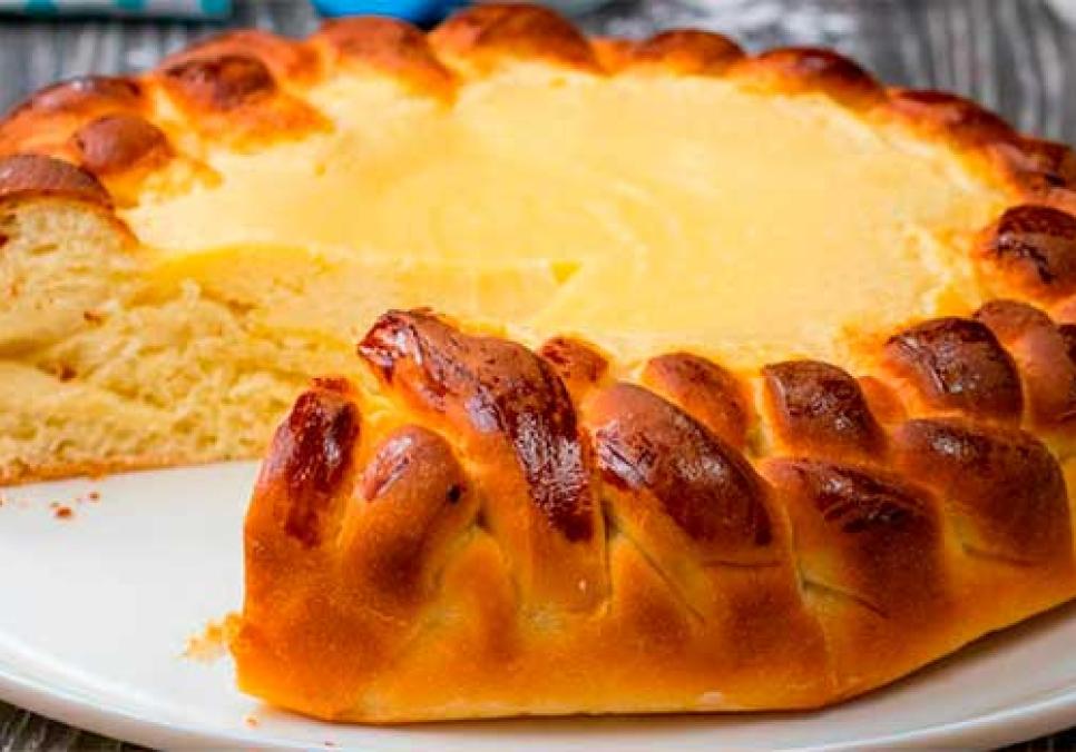 Рецепти:    Смачний домашній пиріг  «Косичка»  з кисломолочним сиром