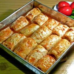 Рецепти:   Смачні домашні печені голубці