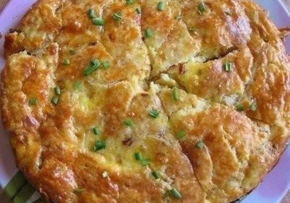 Рецепти:   Смачний домашній пиріг з плавленими сирками