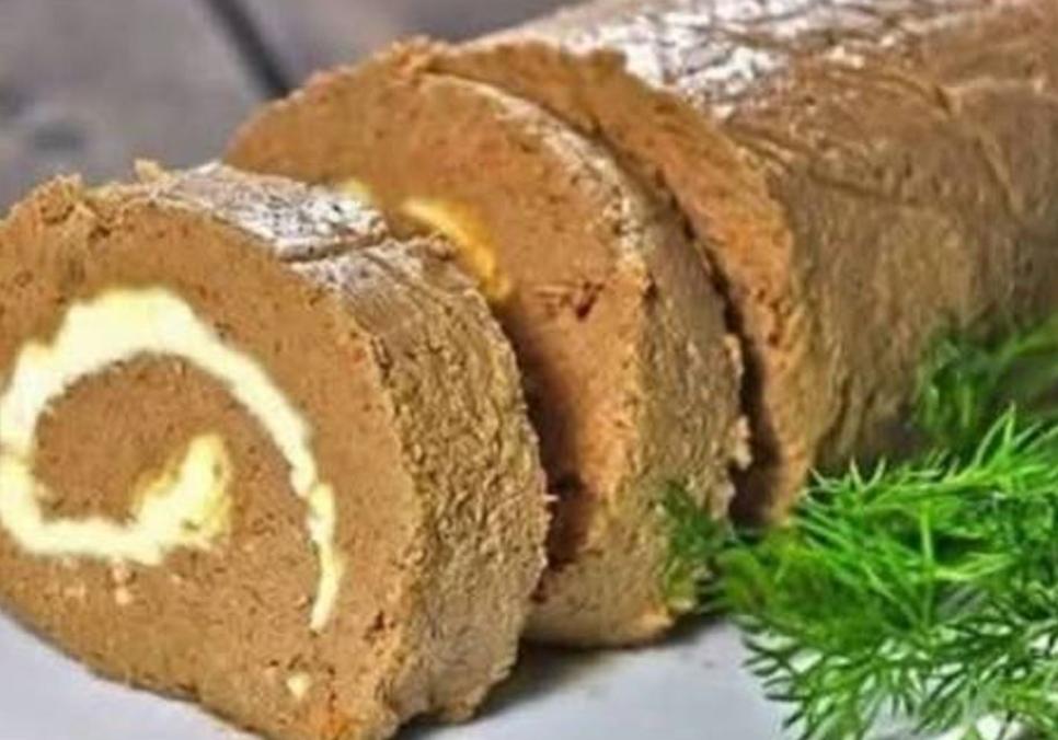 Рецепти:   Смачний поживний печінковий рулет