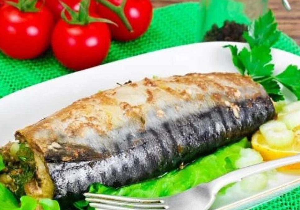 Рецепти:  Смачна апетитна фарширована скумбрія (без кісток)