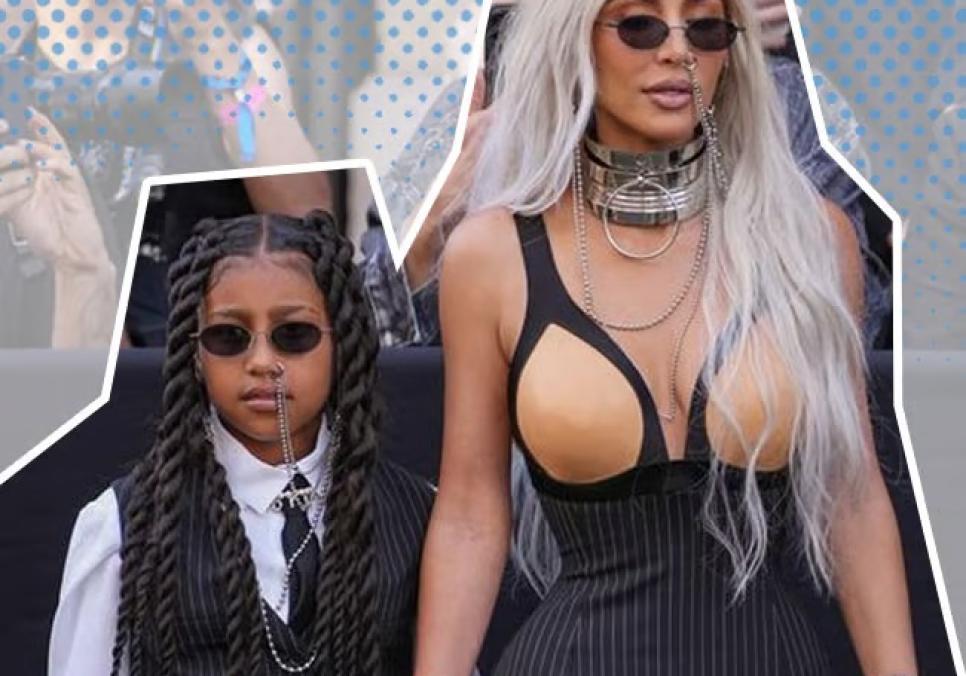 Донька Кім Кардаш'ян та Каньє Веста з'явилася на публіці з блакитним волоссям